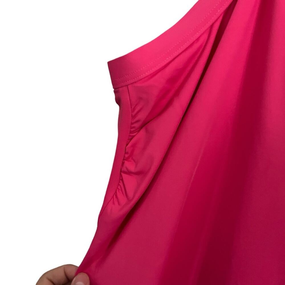 Lands’ End Sweetheart Swim Dress One Piece Swimsuit Bright Pink Plus Size 24W - Picture 10 of 16